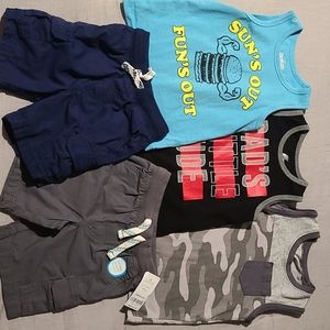 2T Boys Carter's Shorts and Tank Bundle